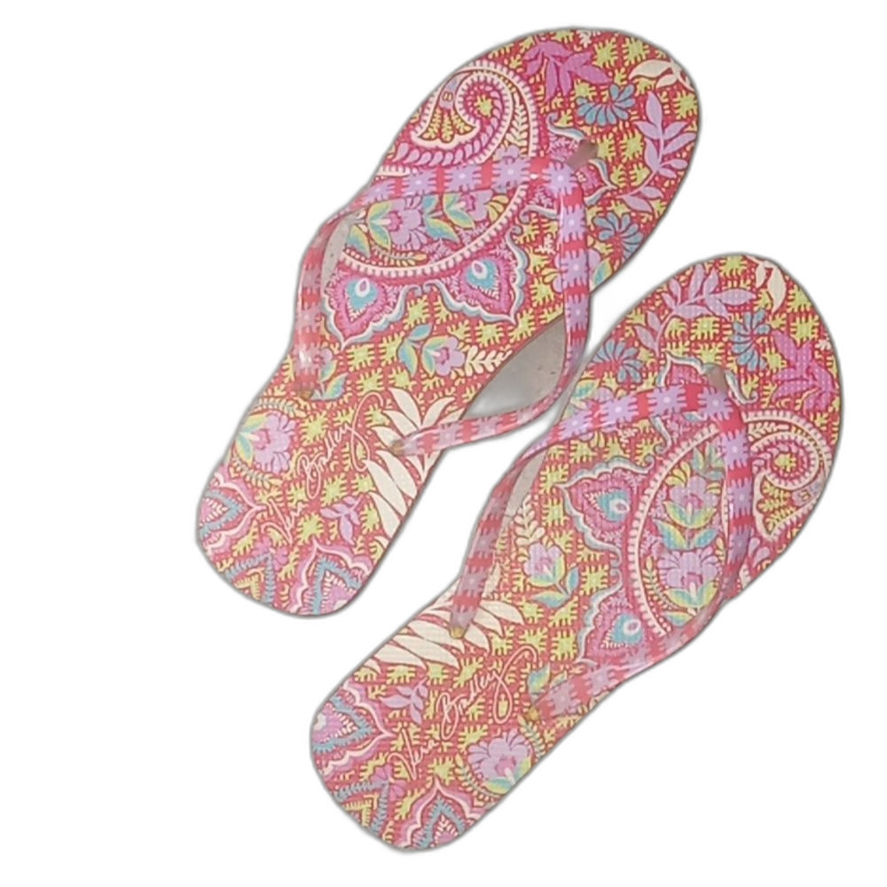 🎉Host pick🎉 Vera Bradley Paisley In Paradise Flip Flops- size 9-10